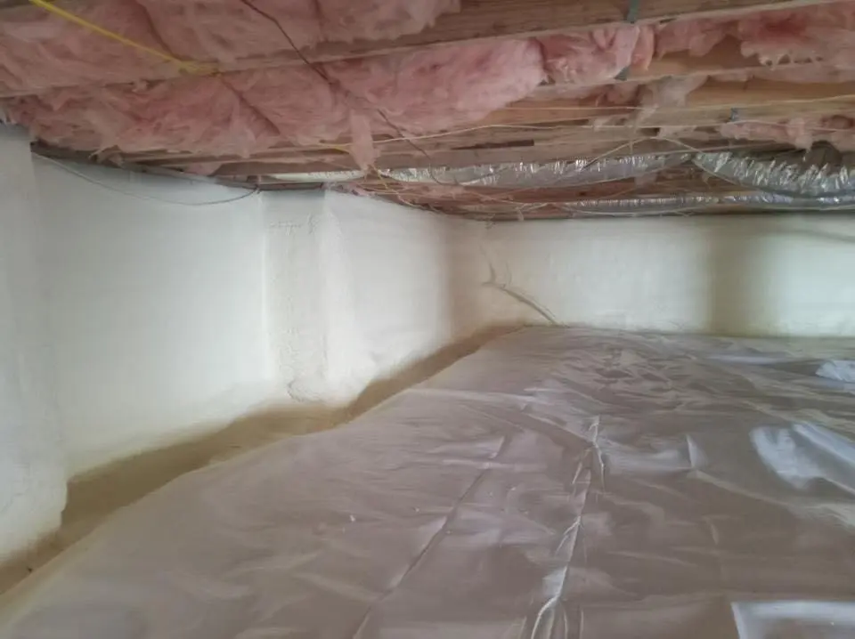 Crawl space encapsulation with closed-cell spray foam for Spray Foam Roofing in Little Egg Harbor